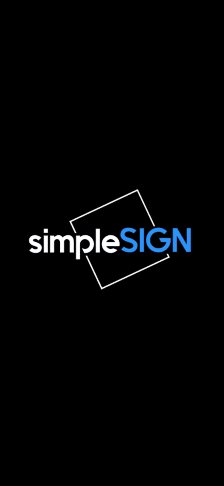 Simple sign